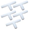 TopHomer Hose Barb T Pipe Connector, Equal Pipe Adapter, Plastic