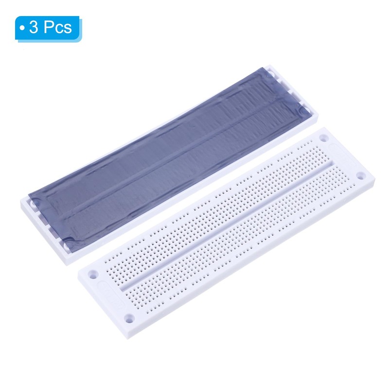 PATIKIL 3 Pcs Breadboard, Solderless Breadboard Large Breadboard 700 Tie