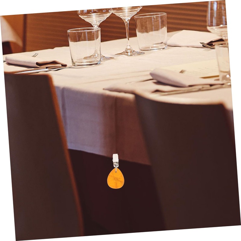 Cabilock 4Pcs Tablecloth Weights Clips Waterdrop Decorative Tablecloth Pendants Windproof
