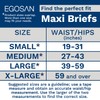 Egosan Maxi Incontinence Disposable Adult Diaper Brief with Tabs Maximum