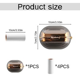 Tabanzhe Travel Lint Roller Set-Portable Mini Double Sided Lint Roller with Hand Strap Sticky Lint Roller Pet Hair Remover with 5 Refills for Dust Fuzz Fur Travel Household