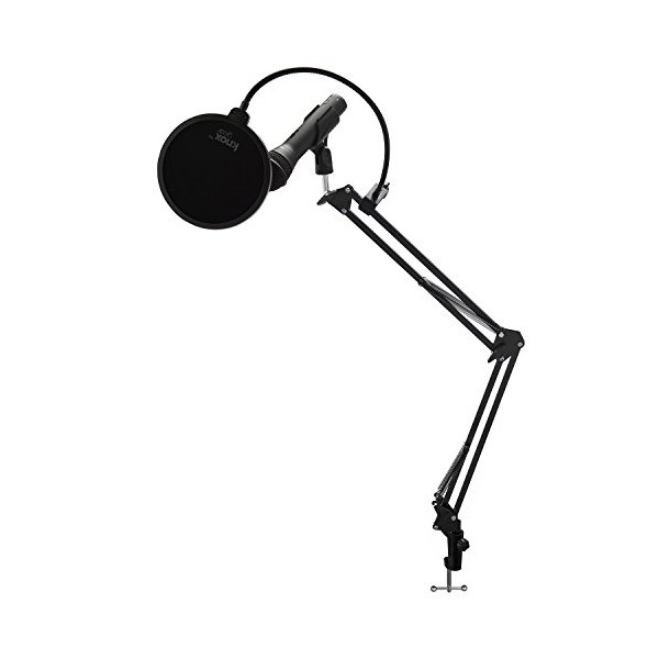 Samson Q2U Black Handheld Dynamic USB Microphone with Knox Boom
