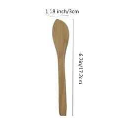 Dumpling Making Filling Tools Wood Stuffing Shovel, Bamboo Wooden Dumpling Mixing Spatula Stirring Spoon for Bread Jam Cream Cheese Butter Kitchen Gadgets (10 Pack)