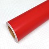 DIYAH 4D Red Carbon Fiber Vinyl Wrap Sticker Air Release
