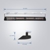PKINGLAKE 2 in 1 LED Emergency Dash Strobe Light Bar