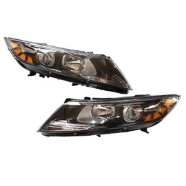 MaldHau For 2011 2012 2013Kia Optima Headlight Assembly Halogen Headlight Left Driver and Right Passenger Side Headlight Left&Right Front Headlamp 921012T121 921022T121 (LH+RH)