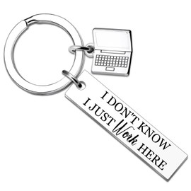 Wrpixe Easter Gifts for Coworkers Office Gifts Coworker Keychain Coworker Gifts for Women Men Going Away Retirement Gift Ideas for Colleague Fun Accessories for Employees Christmas Gift