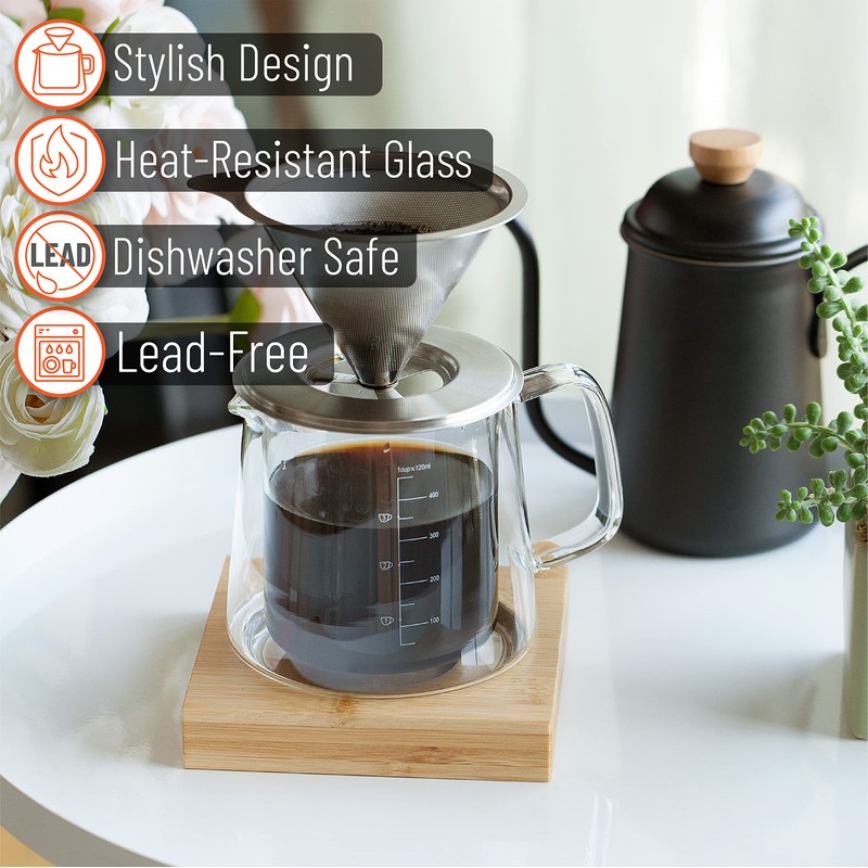 Brew To A Tea BTaT - Pour Over Coffee Maker