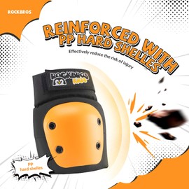 ROCKBROS Children's Knee Pads 6 in 1 Set, Skate Protectors Protectors Inline Skate Knee Pads, Wrist Guards and Elbow Pads Bicycle Skateboard Sports for Girls and Boys