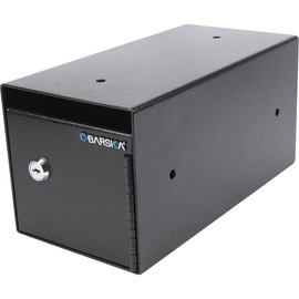 Barska AX13676 Single Key Depository Drop Safe Lock Box for Cash, Receipts and Keys,Black