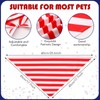 Weewooday 12 Pieces Patriotic Dog Bandanas 4th of July Red