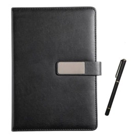 Agenda De Cuero Libretas Hebilla Magnética Con Bolígrafo