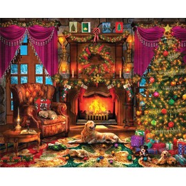 Springbok's 1000 Piece Jigsaw Puzzle Cozy Christmas - Made in USA