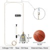 dareyu 6" Plug in Pendant Light, Vintage Mini Glass Hanging