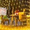 AKISOT Solar Illumination Net Light LED Outdoor Net Light Solar