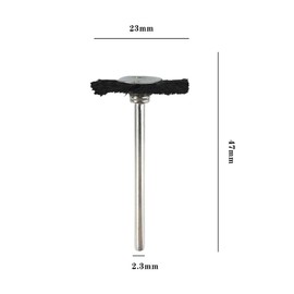 AmoYoung Robinson Brush Wheel Bowl Cup Brush Type 3 Types Router Polishing Brush 0.09 inch (2.35 mm) Shaft 30 Pieces Grinding Brush Bristle Polishing Brush Dremel Rotating Tool Accessories