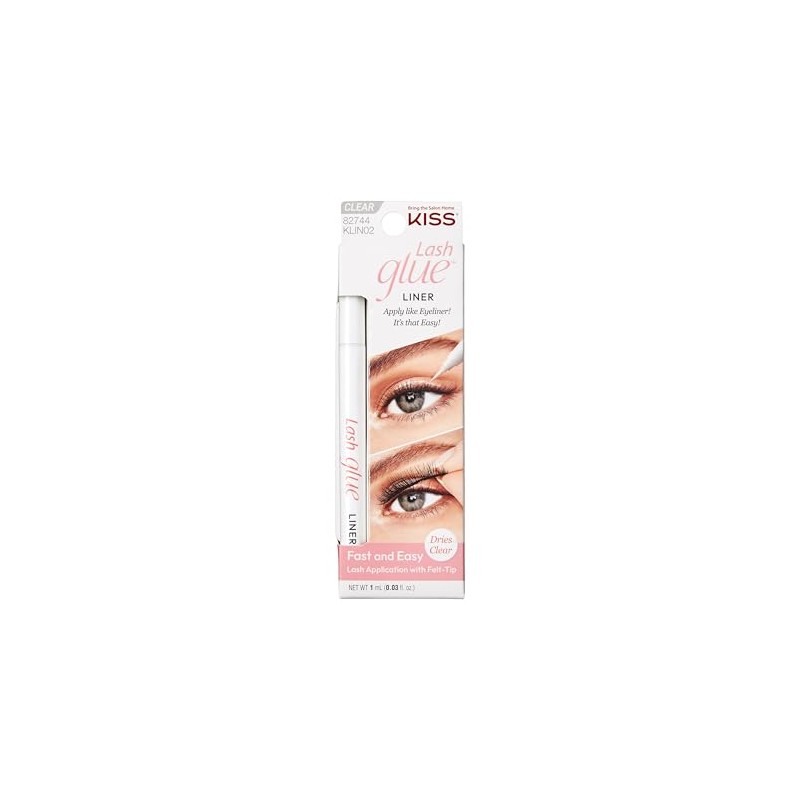 Kiss Lash Glueliner Black, 0.02 Fl Oz