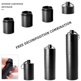 2 PCS Aluminum Pill Box, Portable Pill Cases Waterproof Daily Pill Container Holder 3 Compartment Metal Pocket Pill Boxes Travel Pill Holder for Men Women