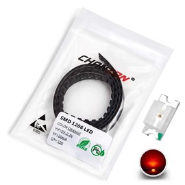 CHANZON 100 pcs SMD 1206 (3.2mm x 1.6mm) Orange LED Diode Lights 2V 20mA Lighting Bulb Lamps Electronics Components Indicator Light Emitting Diodes