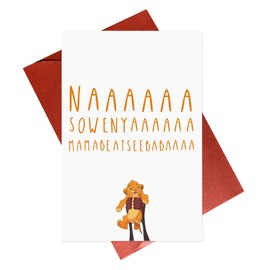Funny New Baby Card,Lion King Simba Greetings Cards For Boy Girl