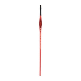 Pan Art Synthetic Flat Brush No.04 for Acrylic - Art Supplies - 1 Piece, Red