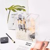 Putwo Organizador De Maquillaje Putwo Con 2 Soportes Para Brochas