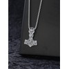 Swordgod Thor's Hammer Necklace for Men Women 925 Sterling Silver