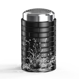 Mini Rasuradora Portátil Afeitadora de Bolsillo para Hombre - Afeitadora Rasuradoras Eléctrica Recargable para Hombre Portatil - Mini Shave Cortadora Maquinilla de Afeitar Eléctrica para Hombres (Negro)