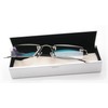 Thin Rectangle Rimless Readers with Anti-Reflective AR Coating (+1.75, Silver)