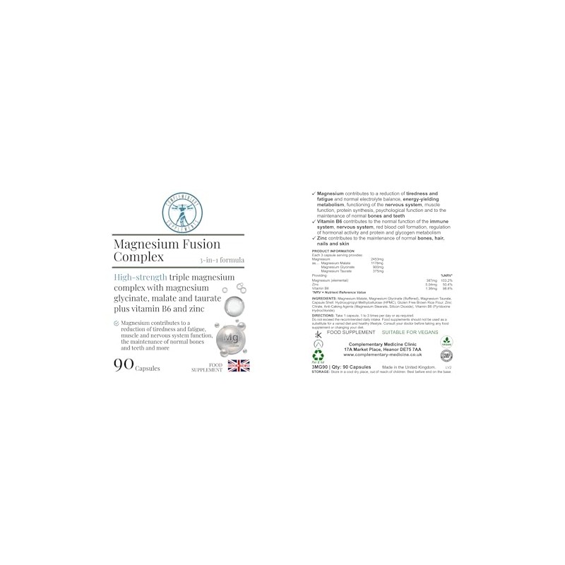 Magnesium Fusion Complex – Triple Magnesium Blend with Added Nutrients