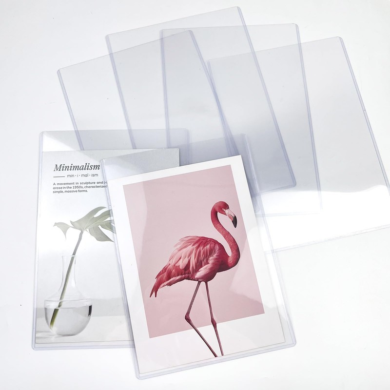 Rainmae 12 Pack 8.5" x 14" Rigid Print Protectors, Clear