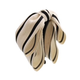 VingTAINE Banana Clip, Bi-Color, Top Ribbon, Line, Hair Accessory, Cute, Elegant, Gift, Present H7746-IV-