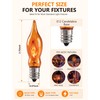 12PK Flickering Flame Light bulbs, Halloween Light Bulbs for Chandeliers