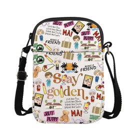 ENSIANTH Sisters Movie Messenger Bag Golden Sisters Gift Golden Dorothy Sophia Blanche Rose Fans Crossbody Bag with Zipper (Stay CB)