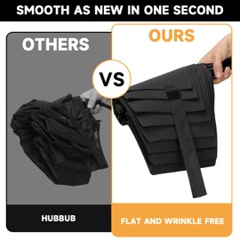 POLARAY Folding Umbrella - Lightweight and Portable | Durable Canopy Material | Strong Windproof Structure | One-touch Open and Close | Neat Storage, 12inch, black