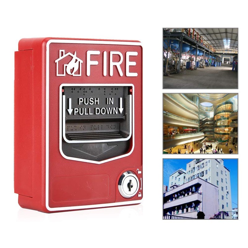 Wired Emergency Fire Alarm Station 9-28VDC Conventional Action Manual Call