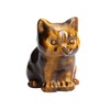 JSDDE Tiger Eye Crystal Cat Figurine for Cat Lovers Cute