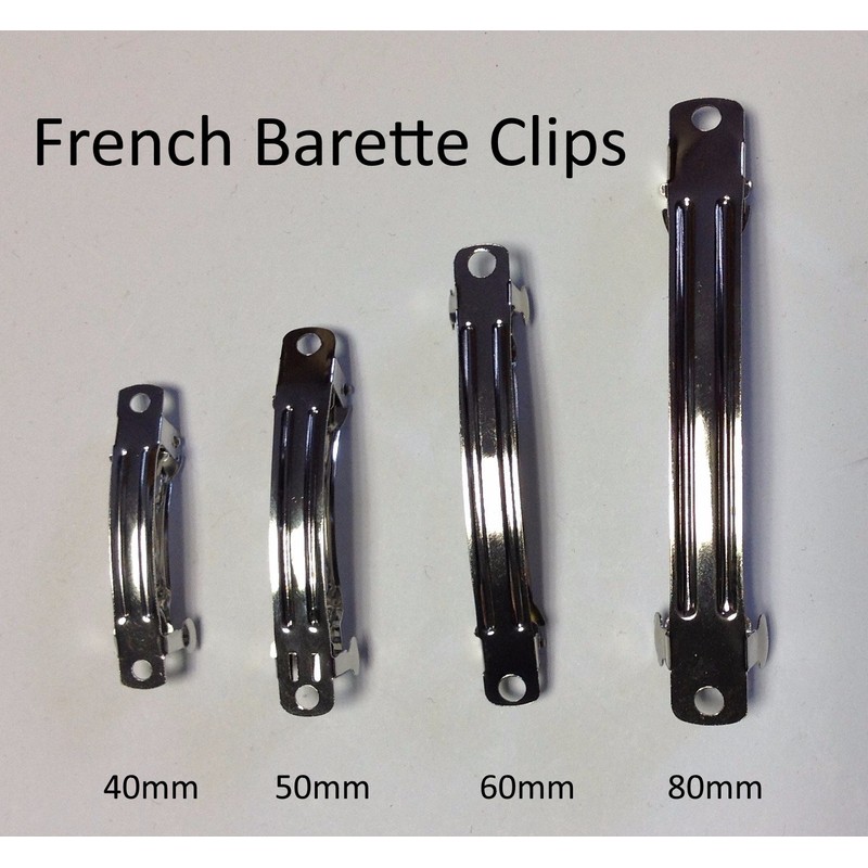 Pack of 100-40mm French Barette Hair Clips - Hair Accessories