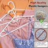 Amber Home 36 Pack Super Heavy Duty Plastic Hangers, White