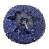 Cadoline Dark Blue Womens Elastic Sequin Polyester Flapper Cap Hat