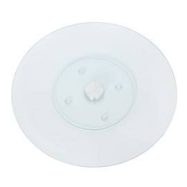 Tempered Glass Lazy Susan Turntable – 12.5” Rotating Serving Tray for Cheese, Desserts & Wine Pairing, Smooth Rotation & Non-Slip Base