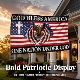 3x5 Ft Eagle Flag for Outdoor Display – Durable Polyester Flag for Flagpoles, Events & Home Décor