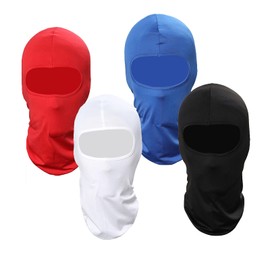 GANWAY A Pack of 4 Ski Mask Balaclava face Masks for Motorcycle Cycling Climbing Outdoor Sports Winter Black Red