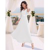 Wedtrend Evening Dress, Elegant for Wedding, V-Neck Chiffon Cocktail Dress,