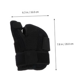 PACKOVE Adjustable Thumb Wristband with Dual Support Strap Breathable Thumb Brace for Sprain and Relief Durable Self Adhesive Stabilizer Lightweight Wrist Support for Men and Women