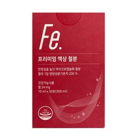 Nutrimore 뉴트리모어 프리미엄 액상 철분제 10ml x 30포 2개 / 써클 NutriMore Premium Liquid Iron Supplement 10ml x 30 Packs (2) / Circle