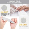 Nail File Nail Files, 180/240 Grit Nail Files for Natural
