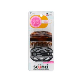 Scunci Claw Clip, No-Slip Grip 2 clips