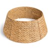 27in Christmas Tree Collar, Natural Christmas Tree Ring Woven Rattan
