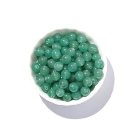 8 mm, 100 pieces, green aventurine natural stone beads, gemstone, round spacer, loose beads for jewellery making, DIY bracelet, semi-precious beads